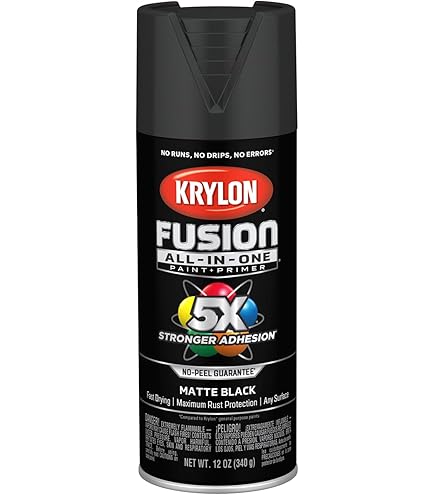 Krylon K02914007 Fusion All-In-One, Matte, Deep Gray, 12 oz