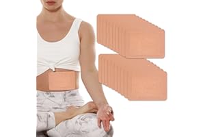 20Pcs Castor Oil Pack Wrap,Castor Oil Pack for Black Castor Oil, No Washing Self Adhesive with High Absorbent Organic Cotton Flannel, Wellnessamz Anti Oil Leak Pack Design for Women Men Kids