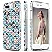 DOUJIAZ iPhone 7 Plus Case,iPhone 8 Plus Case,Flashing Mermaid Scale Pattern Hybrid Hard Back Soft TPU Raised Edge Shock Absorption Protective Case for iPhone 7 Plus/8 Plus
