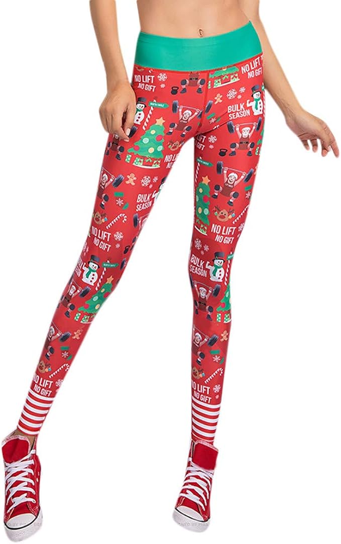 christmas athletic leggings