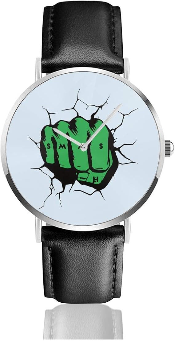 Amazon 腕時計 ウォッチ インクレディブル ハルク ペアウォッチ Leather Watch うで時計 革ベルト クオーツ アナログ シンプル 超薄型 コマース カジュアル レザーバンド ファッション フォーマル ブラック メンズ腕時計 腕時計 通販