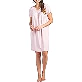 Fishers Finery Women's EcoFabric Short Sleeve Nightgown; Relaxed Fit