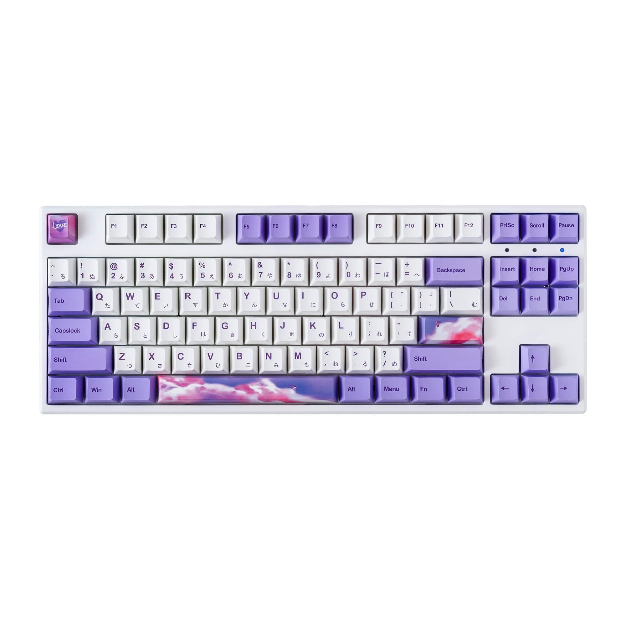 BOYI 87 Keys Wireless RGB Gasket Mechanical Keyboard,Hot Swappable 80% Compact TKL Layout Programmable BT5.0/2.4G/Wired,N-Key Rollover Gateron Yellow Switch Custom Purple Keyboard for PC Gamers Office