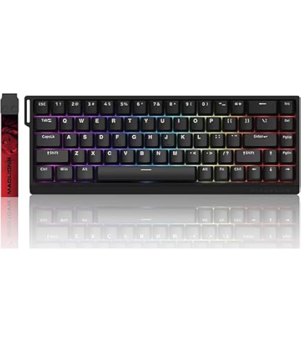 Amazon.com: MADLIONS MAD 68 R Magnetic Switch Keyboard,Hall