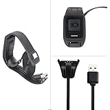 Tomtom Spark Cardio Charger Cable, Replace USB Charging Cable Clip Charger Cradle Charging Dock for Tomtom Spark Cardio/Tomtom Spark Cardio + Music/Spark 3 Cardio GPS Fitness Watch