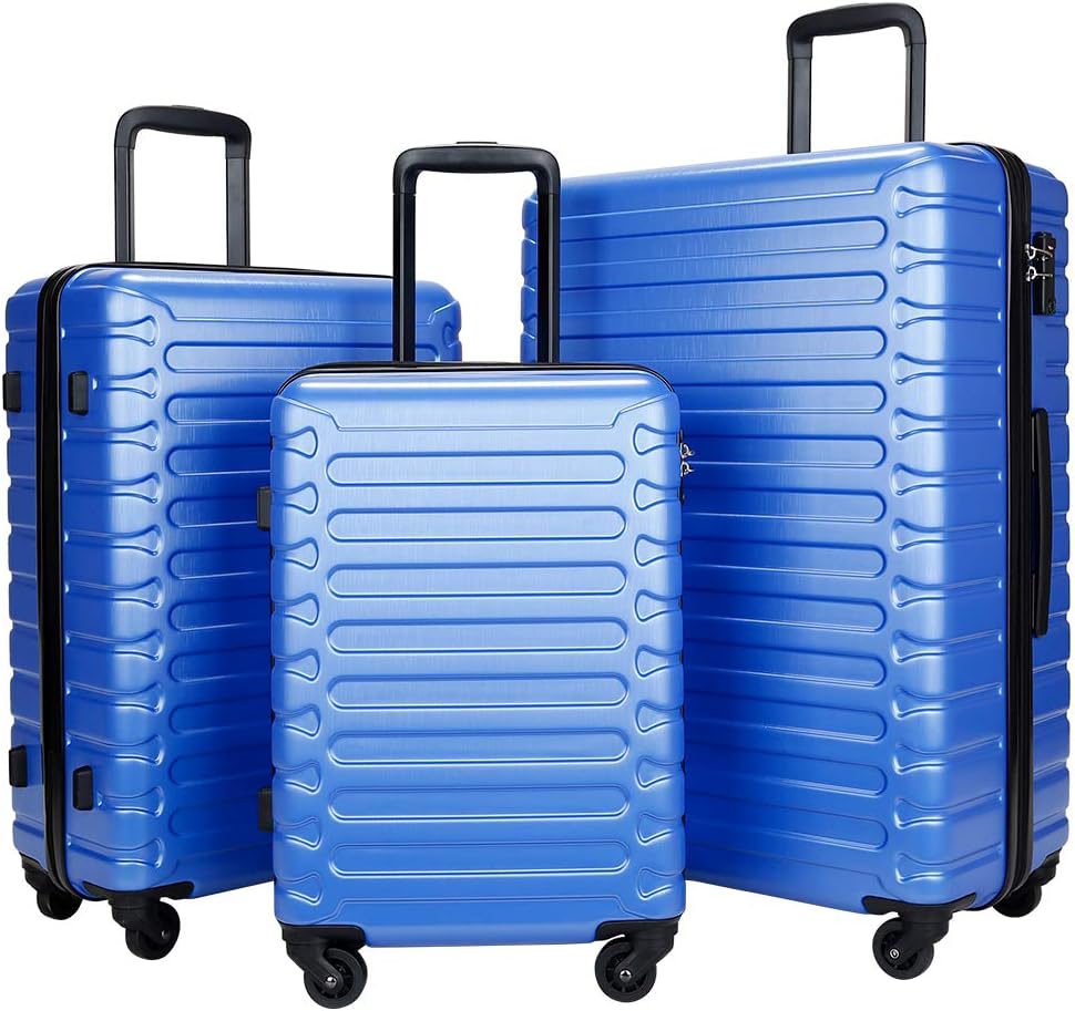 Luggage & Bags Luggage SHOWKOO Luggage Sets Expandable PC+ABS Durable