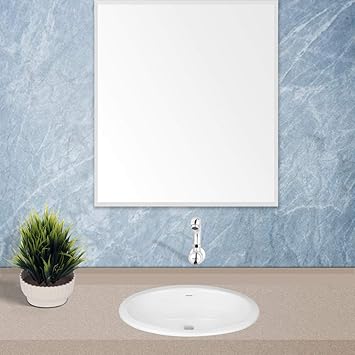 Buy Hindware Oval Counter Top Wash Basin With Single Faucet Hole