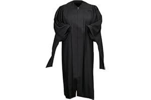 GRADWEAR Classic Masters Graduation Gown, Unisex Masters Degree Regalia