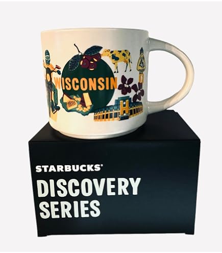 Starbucks Mug de la srie Discovery  Michigan 414 ml (avec pont Mackinac,  modle T, pierre Petosky, cerises et plus) : Amazon.ca: Maison