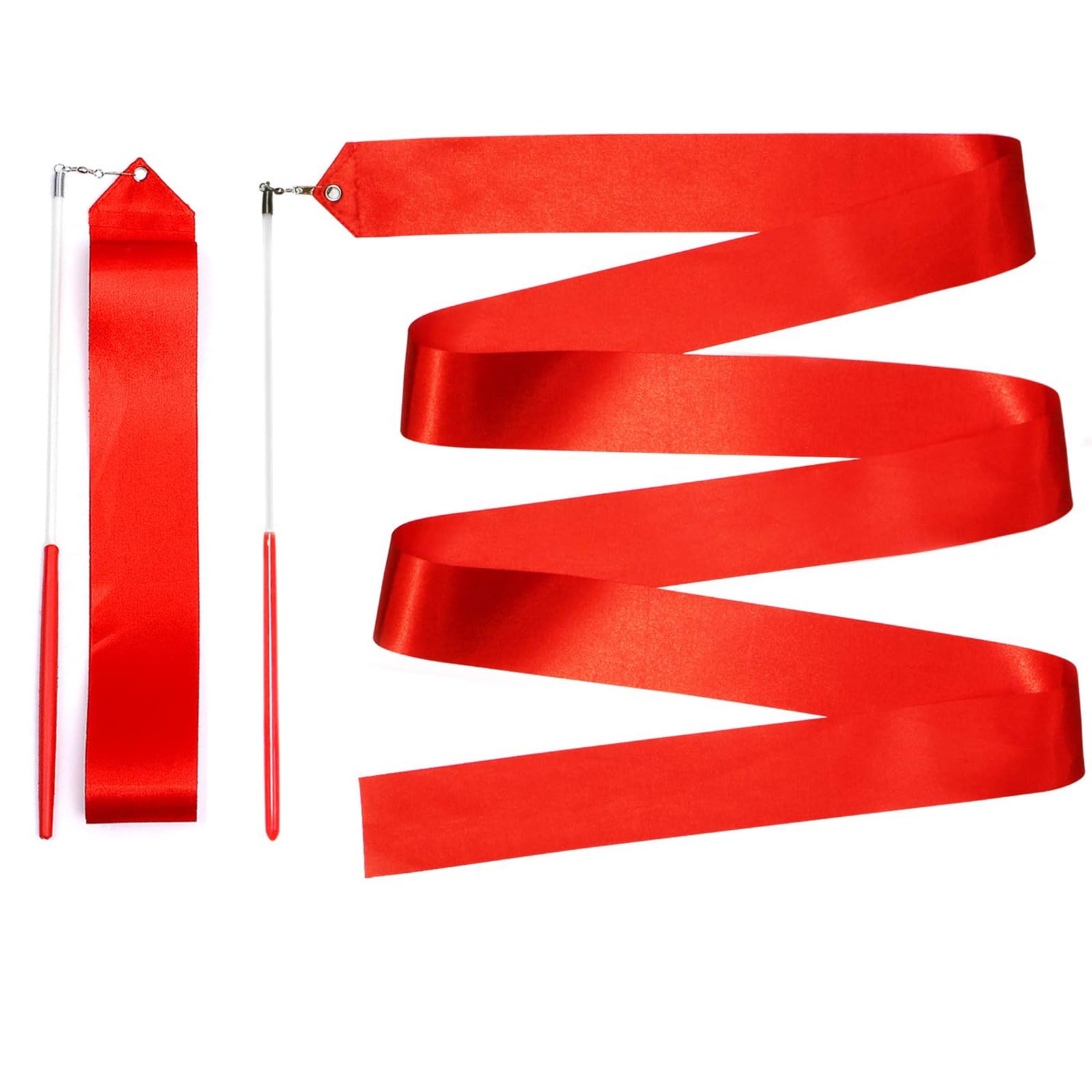 HREDZEO Dance Ribbons,4M Dance Streamer Rhythmic Gymnastics Ribbon Gym Dancing Streamers Gymnastics Dancing Ribbon Wands for Kids Adults Artistic Dancing Talent Shows