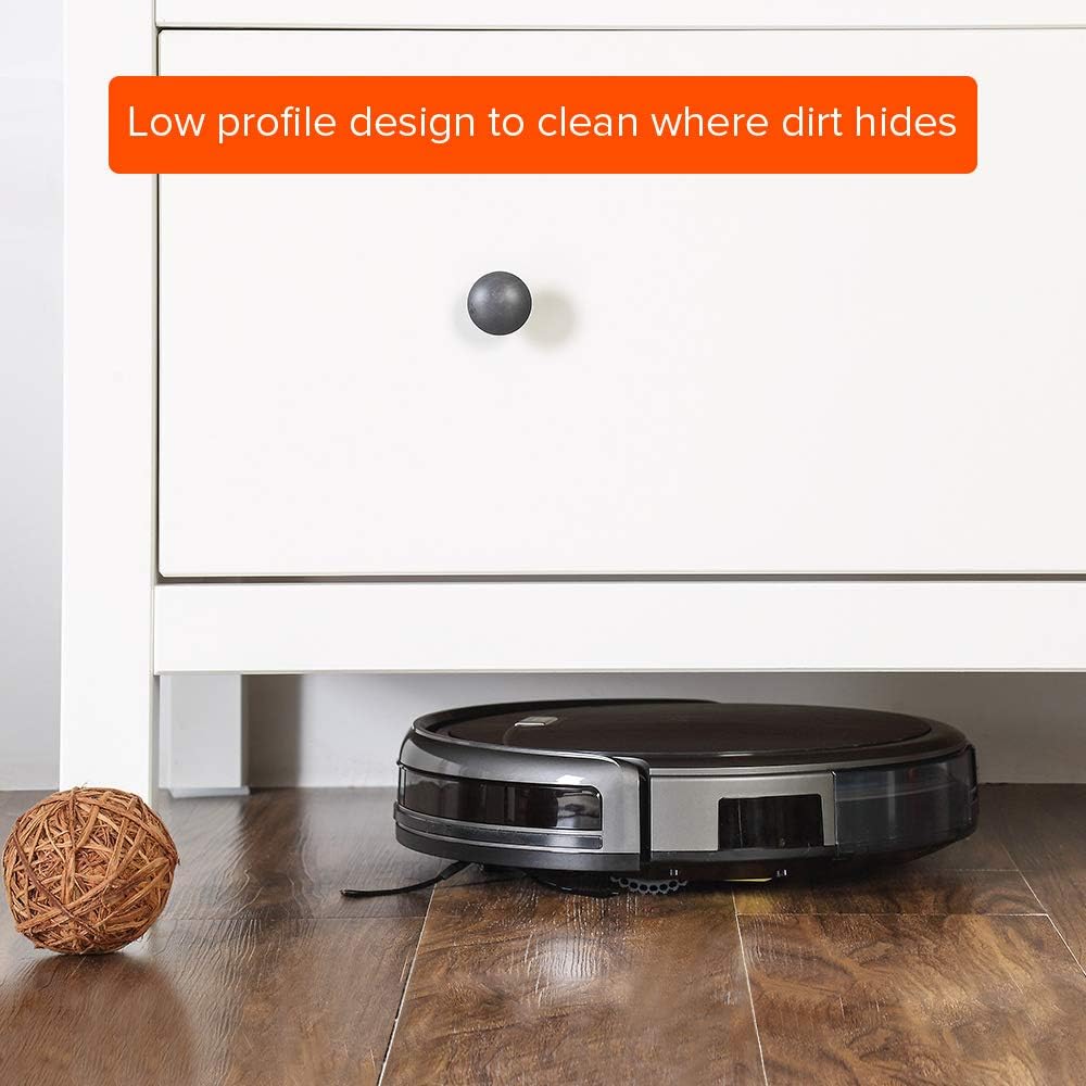 ILIFE A4s Robot Vacuum Cleaner with Strong Suction, over 100mins Run time, Self-charging, Slim, Quiet, Ideal for Hard Floors to Medium Carpets -