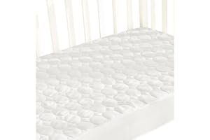 BILOBAN Crib Mattress Protector Pad Waterproof, Toddler Waterproof Crib Mattress Cover, Machine Washable & Dryer Fit Baby Toddler Bed Mattress Protector (Standard Size 52” x 28”)