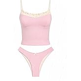 Seamolly Gingham Tankinis for Women - Tankini Swimsuits Set with Ruffles, Bowknot & Ruched Detailing