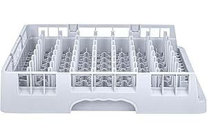 Restaurantware-Clean Tek Professional Peg Rack, 1 Heavy Duty Tray Rack for Dishwashing - Durable, Long-Lasting, Gray Polypropylene Dish Rack, All Purpose, Ideal for Plates, Trays, and Bowls