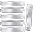 Criditpid Replacement Parts for Nexgrill 720-0896B 720-0898 720-0888 720-0888N 720-0830H 720-0896 720-0882A Gas Grill, Stainless Steel Heat Shield Burner Cover for Nexgrill 6 Burner 720-0896B