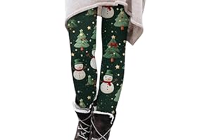 GENERIC Christmas Pajama Pants Women Santa Claus Print Elastic Waist Soft Comfy Pj Pants Ankle Length Christmas Day Leggings