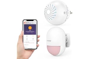 SINGCALL WiFi Smart Wireless Caregiver Pager Indoor Motion Sensor Detector Bed Sensor Alarm Wireless Home Security System Home Security Alert Bell Patient Monitoring Equipment for Elderly Dementia