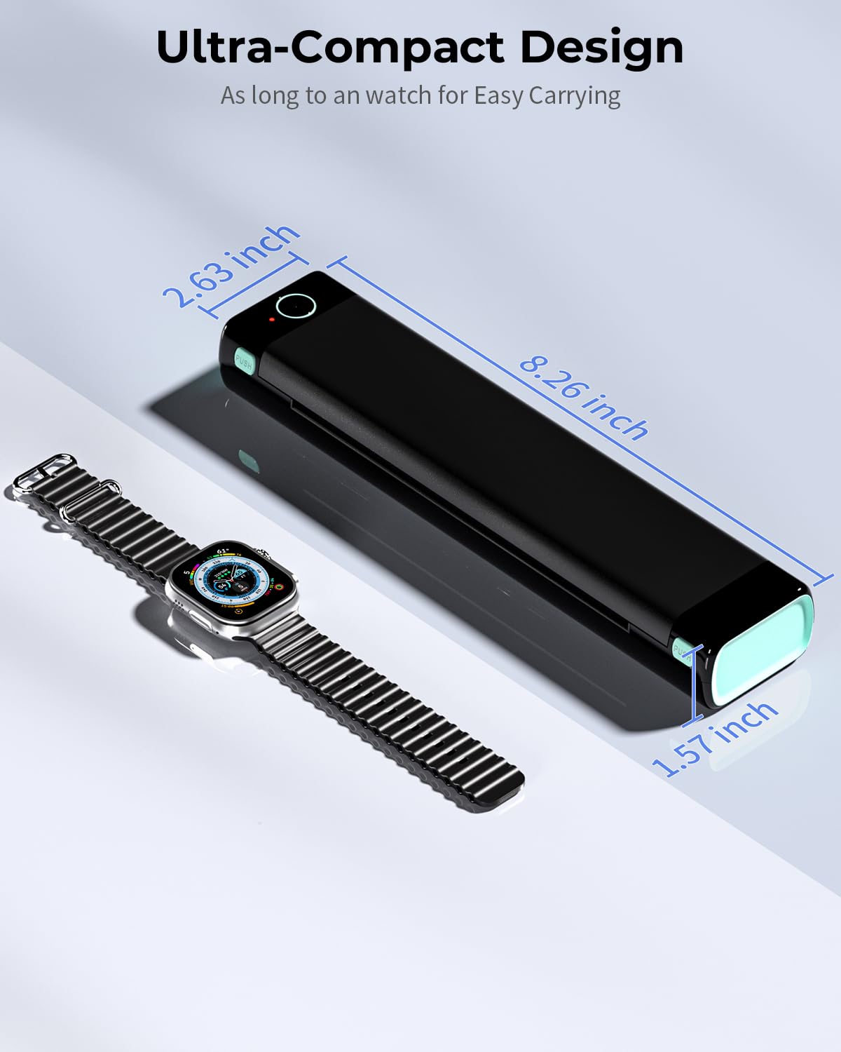 Phomemo Portable Printers Wireless for Travel - Bluetooth Thermal Printer Supports 8.5
