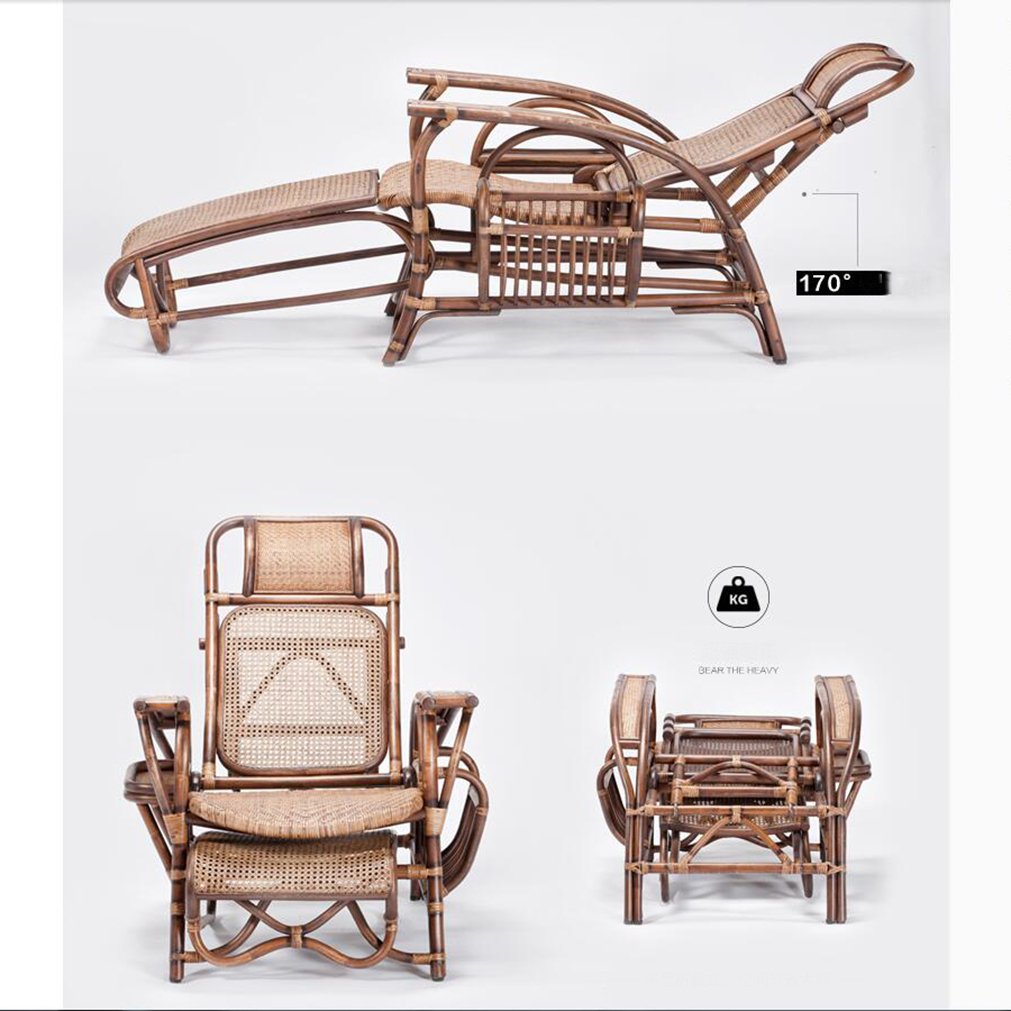 Chairs L&J Summer Chaise lounges,Leisure Folding Deck Chairs Elderly