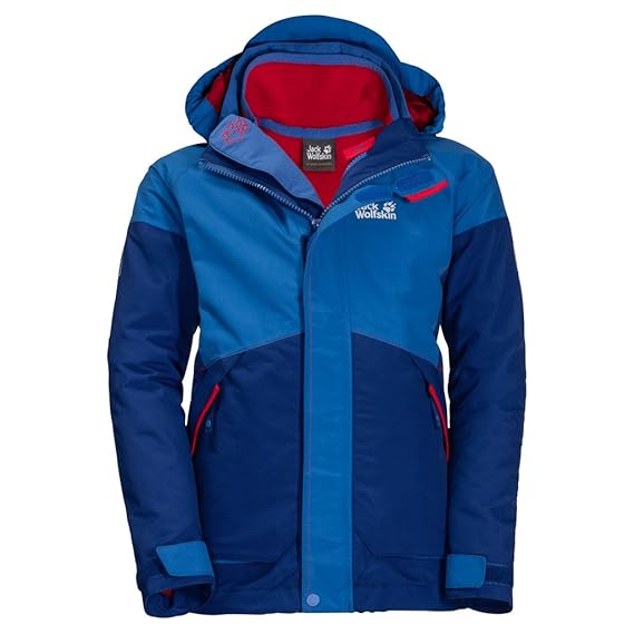 Jack Wolfskin Kinder B Polar Wolf 3in1 JKT 3-in-1-jacke für Jungs Wasserdicht Winddicht Atmungsaktiv 3in1-jacke