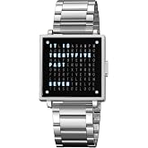 Gosasa Square Men's Luxury Multifunctional Watch, Water Resistant | Creative Square Case, Comfortable Leather Strap and Gold or Silver Tone Options for Business, Casual Daily Wear and Gifting