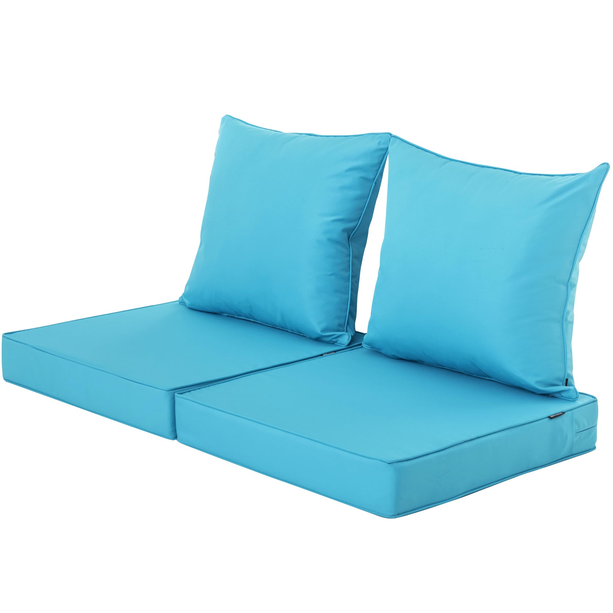 Comcaver Chair Cushions For Outdoor Furniture Set Of 2, Fade And