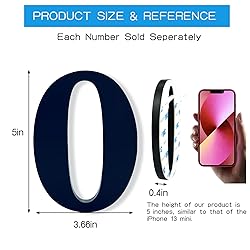 Hvatry 5'' House Numbers for Outside - Modern
