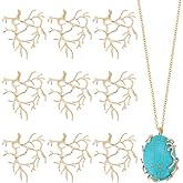 NBEADS 10 Pcs Branch Shape Blanks Prong Setting, Handmade Claw Pendant Tray Bezel Pendant Tray Metal for DIY Crafts Necklace Jewelry Making