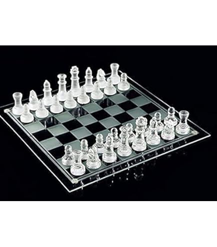 JEU D'ÉCHECS EN CRISTAL CINQUIÈME AVENUE NEUF