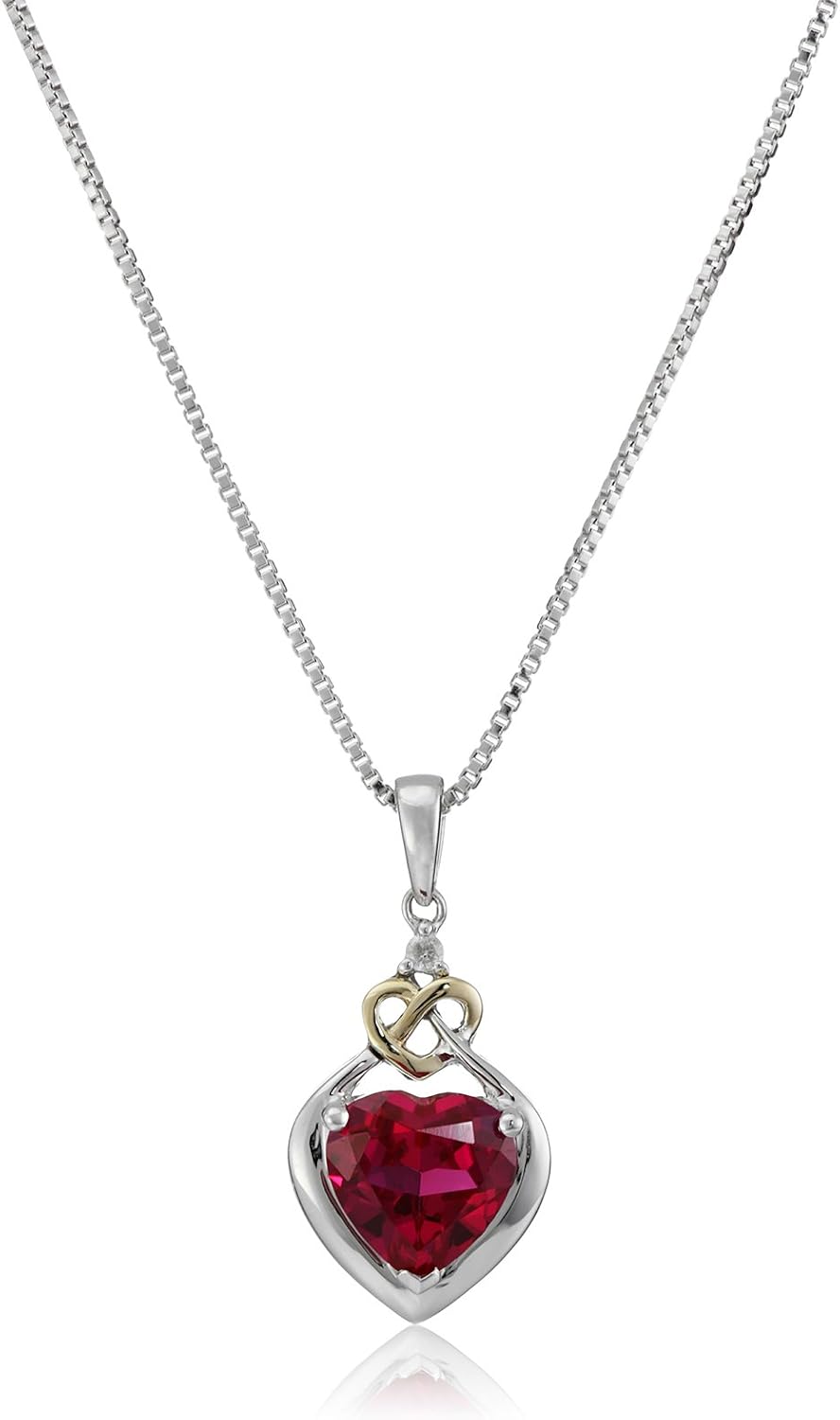Silver Necklace With Ruby Pendant Best 