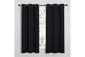 NICETOWN Blackout Curtains 2 Panels for Bedroom- Halloween Thermal Insulated Grommet Blackout Curtains 63 Inches Long for Liv