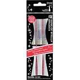 Kuretake ZIG WINK OF STELLA BRUSH II, Glitter Clear 3 pcs set, Flexible Brush Tip, Archival Quality, No mess, Photo-Safe, Acid Free, Lightfast, Odourless, Xylene Free, Made in Japan