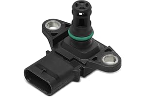 A-Premium Turbocharger Boost Sensor [4 Pins] Compatible with BMW 320i 328i 528i 750i 750Li 228i xDrive, 328i GT xDrive, X5, 5
