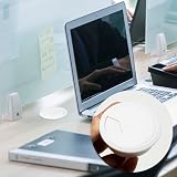 LAMXD 2 Pcs Desk Grommet Cable Organizer PC Computer Wire Hole Cover 60mm White view 7