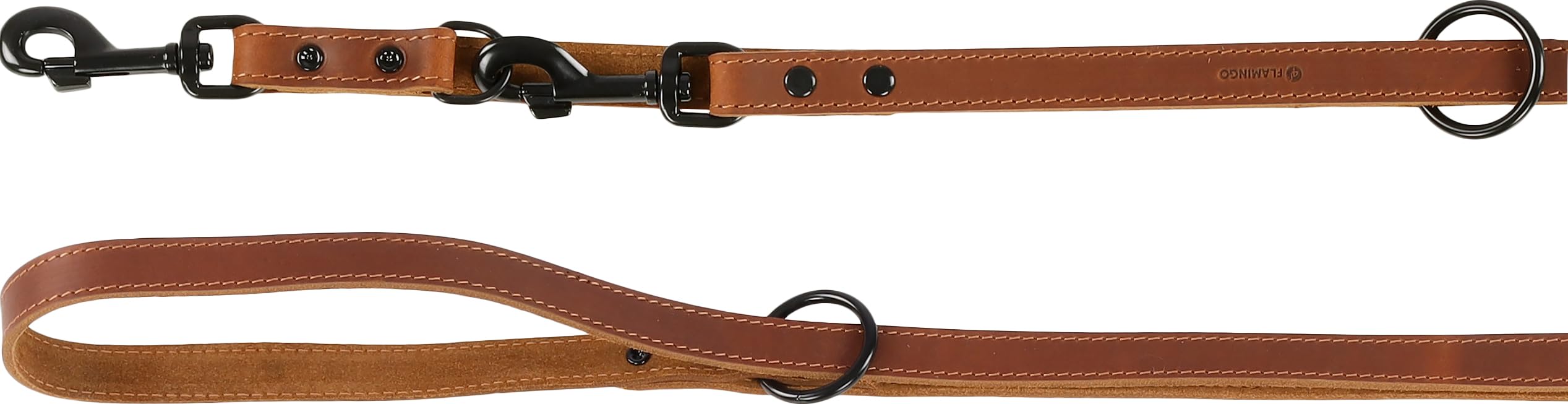 Flamingo Dog Training leash Montana Cognac 2,4m 20mm