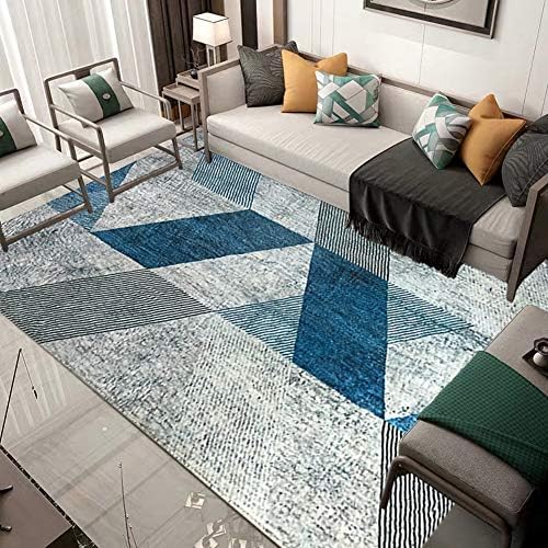 GABWE Living Room Rug Geometric Rug Large Contemporary Retro Rug for Living Room Bedroom4'x6'