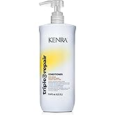 Kenra Triple Repair Conditioner | Targets & Repairs Weak or Broken Bonds | Split Ends | Damaged Hair | Bond Builder | Sulfate-Free