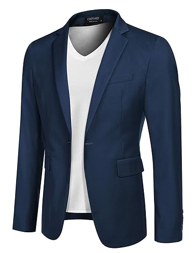 COOFANDY Mens Fashion Blazer Sports Coat Slim Fit Suit Jacket - Main Image