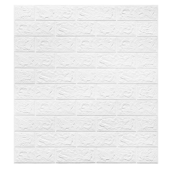Dligr Sromez 3D Ziegel Tapete, Wasserfest Ziegelstein Wandtattoo DIY Schaum Panel weiche Ziegel Anti-Kollision Wandaufkleber 