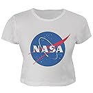 NASA Logo Juniors Crop Top T-Shirt