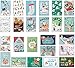 24 Cute Christmas Cards Assorted - Joyful Christmas Greeting Cards in 24 Unique Designs -Happy Holiday Cards- Family Christmas Cards- Bulk Assorted Christmas Cards with Envelopes, 4 x 6 Inches