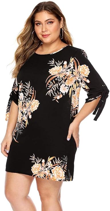 black flowy dress plus size