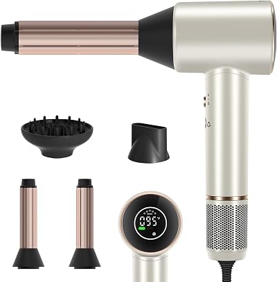 PARWIN PRO BEAUTY Air-Sonic Ionic Hair Dryer 110000 RPM Diffuser LED Auto-Wrap