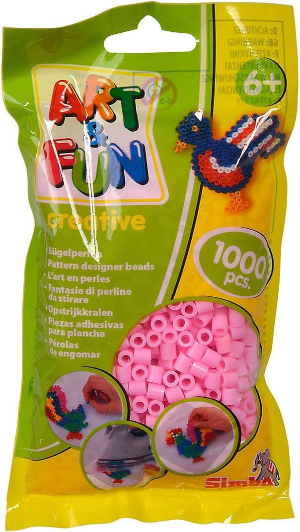 Simba Art and Fun 106374422 Ironing Beads in Bag Pink, Large