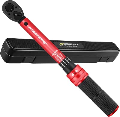 ATsafepro Torque Wrench 1/4 3-25 Nm Bike Drive Click Precision