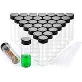 BKMAMLAB 30ml Clear Small Glass Vials 30pcs with Screw Caps(30pcs)
