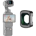 NEEWER 0.75X Wide Angle Lens Compatible with DJI OSMO Pocket 3 Creator Combo Accessories, Expanded FOV of 108°, Magnetic Coated Aspherical Action Camera Lens, LS-45