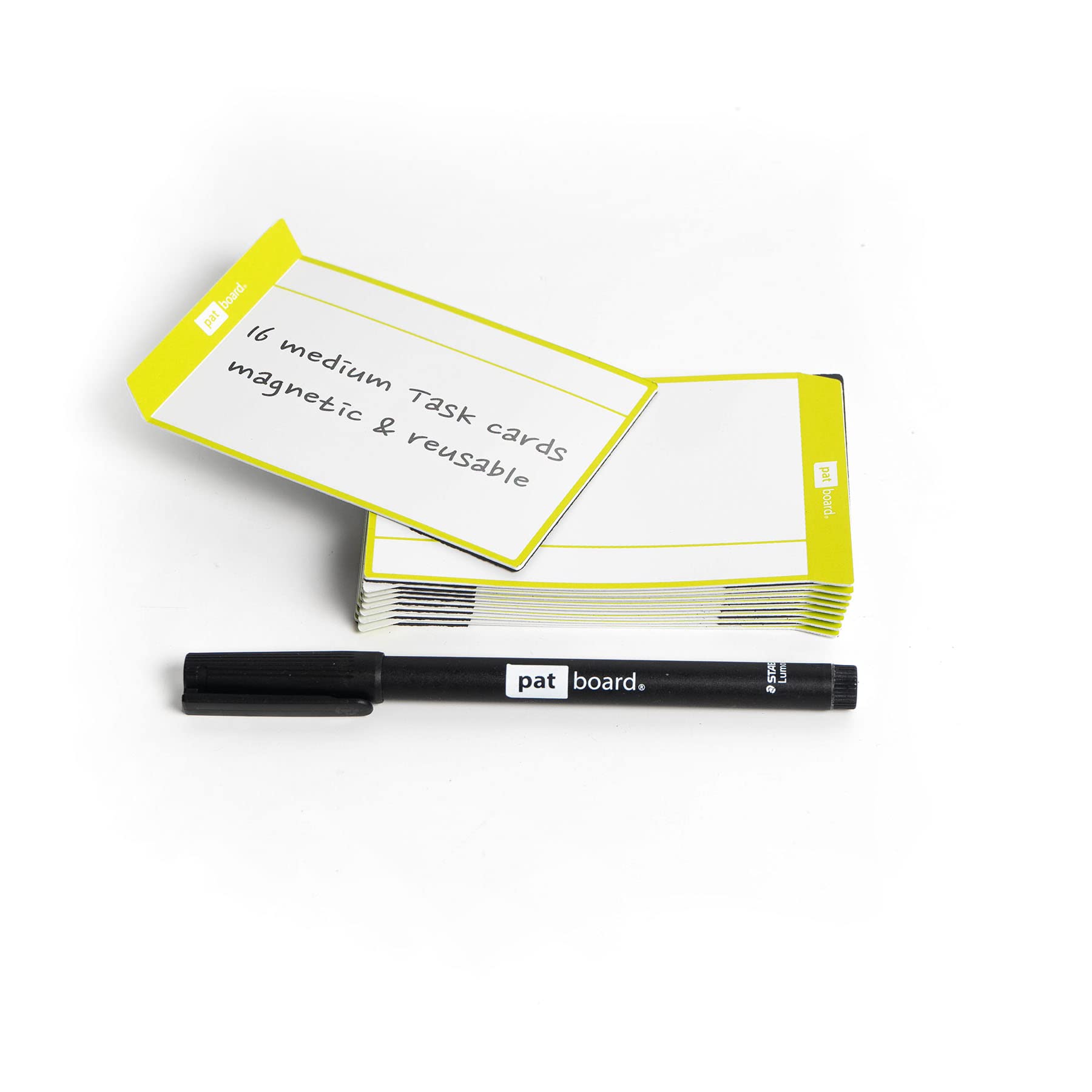 PATboard Scrum Board and Kanban Board Medium TASKcards Magnetic - Lime — image 1