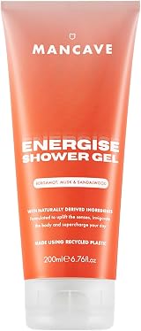 ManCave Energise Shower Gel 200ml Men Invigorating Body Wash