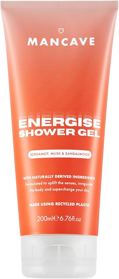 ManCave Energise Shower Gel 200ml Men Invigorating Body Wash